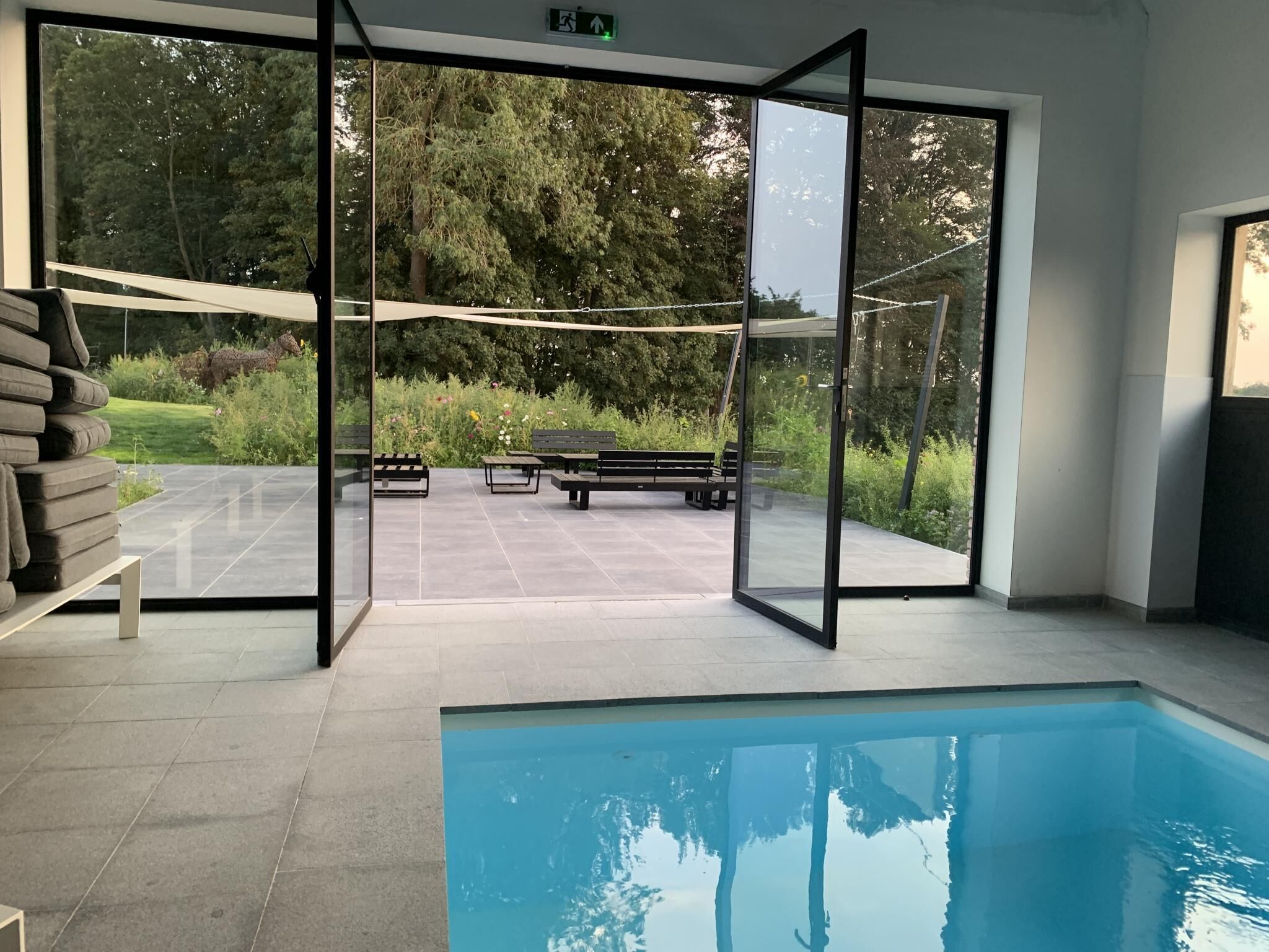 Indoor pool, outdoor pool