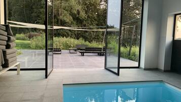 Indoor pool, outdoor pool
