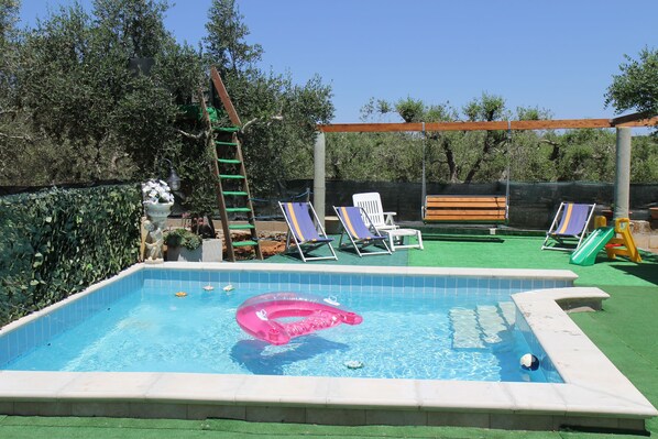 Outdoor pool - Olive tree house with private pool and garden (Corsano)