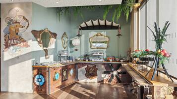 Daily buffet breakfast (EUR 14 per person)