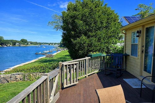 River Watch: Waterfront home with river views and a private dock.