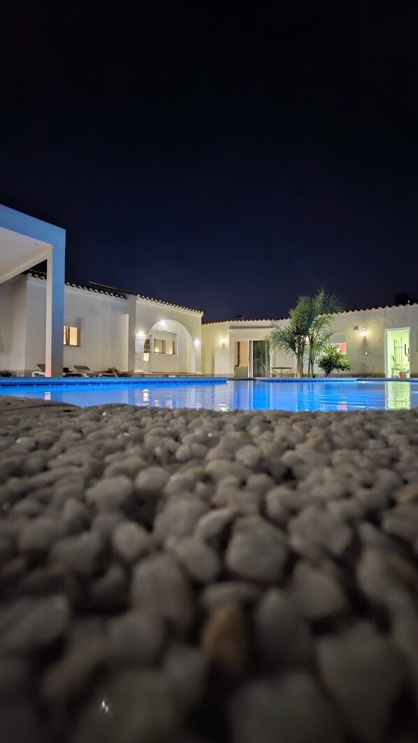A heated pool