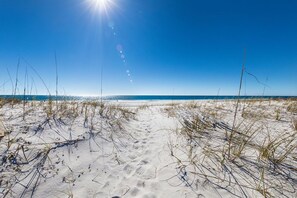 On the beach
