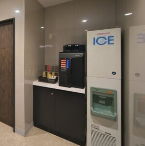 A hotel room with a minibar, a water dispenser, and a refrigerator. - Nonsmoking Semidouble bed room Limited number  / Fukuoka Fukuoka (Fukuoka)