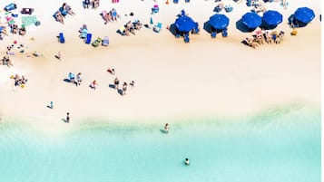 Sun loungers, beach towels