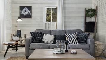 Televisión, chimenea y reproductor de DVD