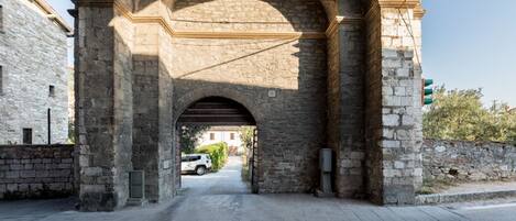 Vue sur la ville depuis l’hébergement