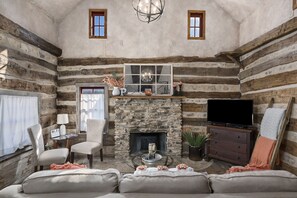 TV, fireplace, DVD player