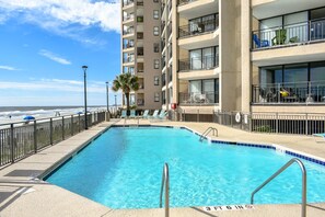 Pool - Surf Master 709 - One-bedroom, one-and-a-half-bath oceanfront condo w/pools (Garden City Beach)