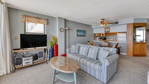 DVD player, stereo - Surf Master 709 - One-bedroom, one-and-a-half-bath oceanfront condo w/pools (Garden City Beach)