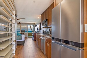 Fridge, microwave, dishwasher, coffee/tea maker - Aloha Condos, Napili Bay Resort, Condo 203, Beachfront (Lahaina)