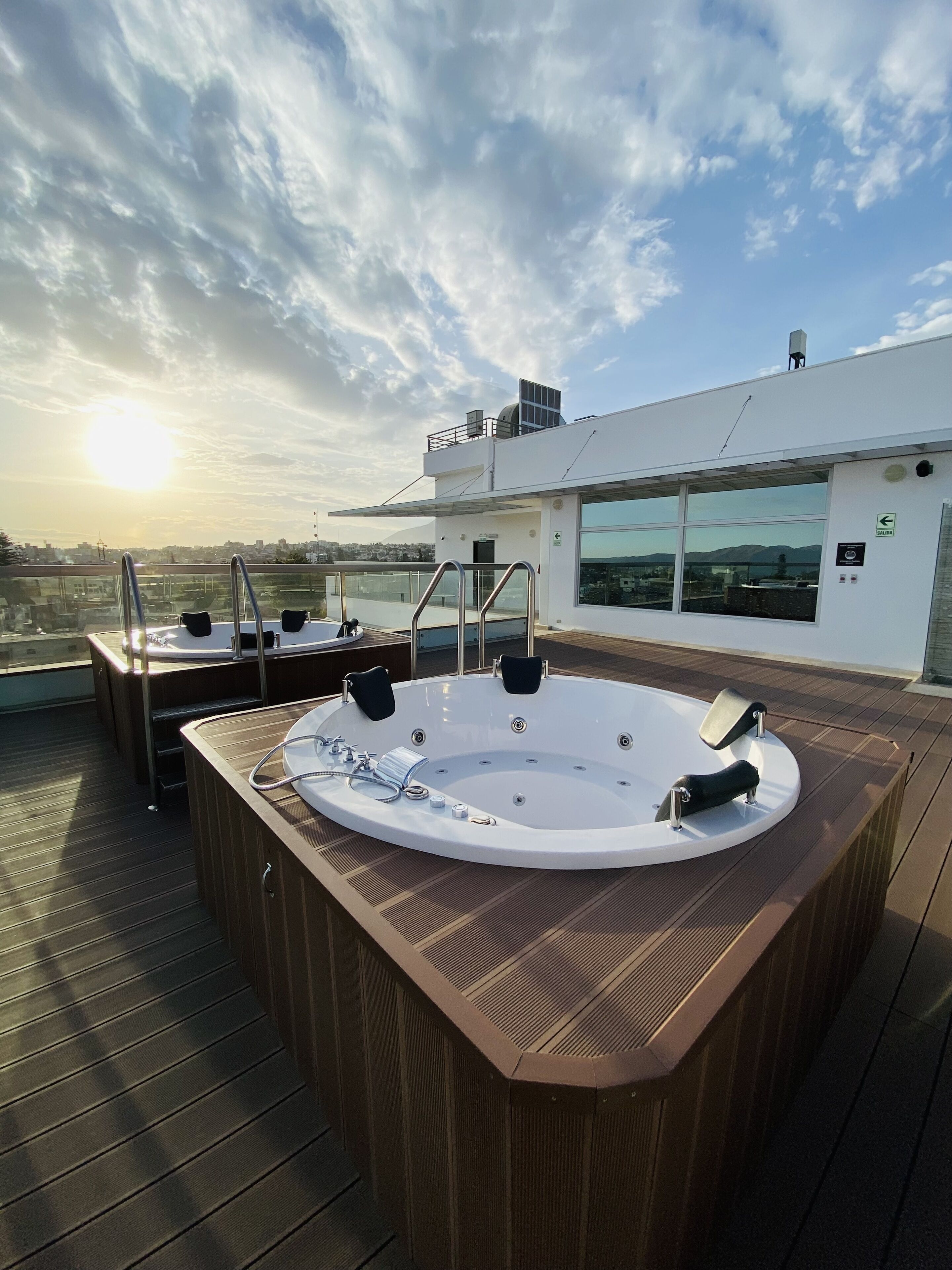 Vue sur la campagne depuis l’hébergement