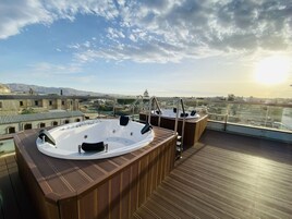 Vue sur la campagne depuis l’hébergement