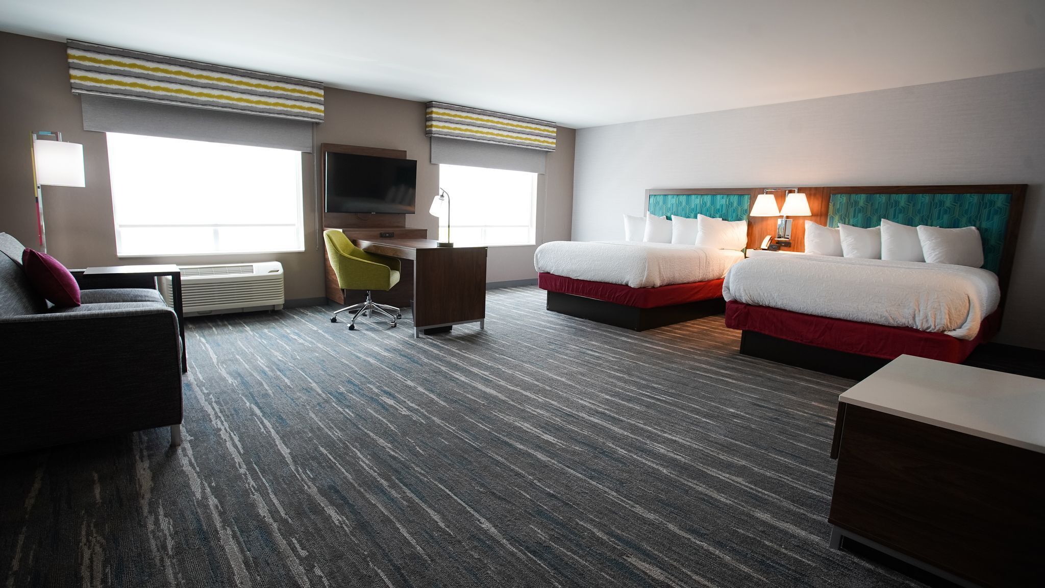 studio, 2 queen beds, non smoking, refrigerator & microwave (wet bar) | free wired internet, bed sheets