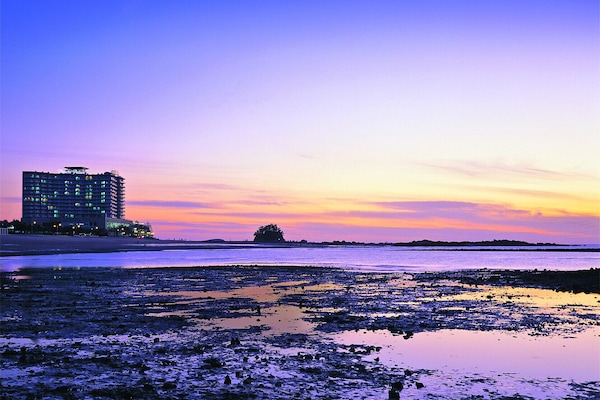 Vue sur la campagne depuis l’hébergement