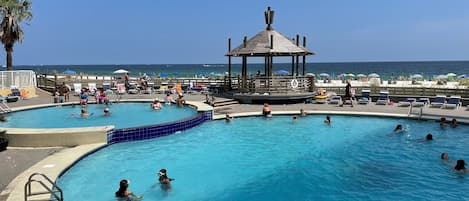 Indoor pool, outdoor pool