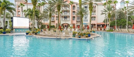 4 outdoor pools