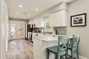 Fridge, microwave, oven, stovetop - Aloha Beaches! Newly Renovated 4 Bedroom 3 Bath Home w/ Private Pool! (Anna Maria)