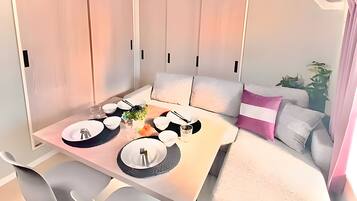 Basic Apartment (303) | Living area | LCD TV, streaming services