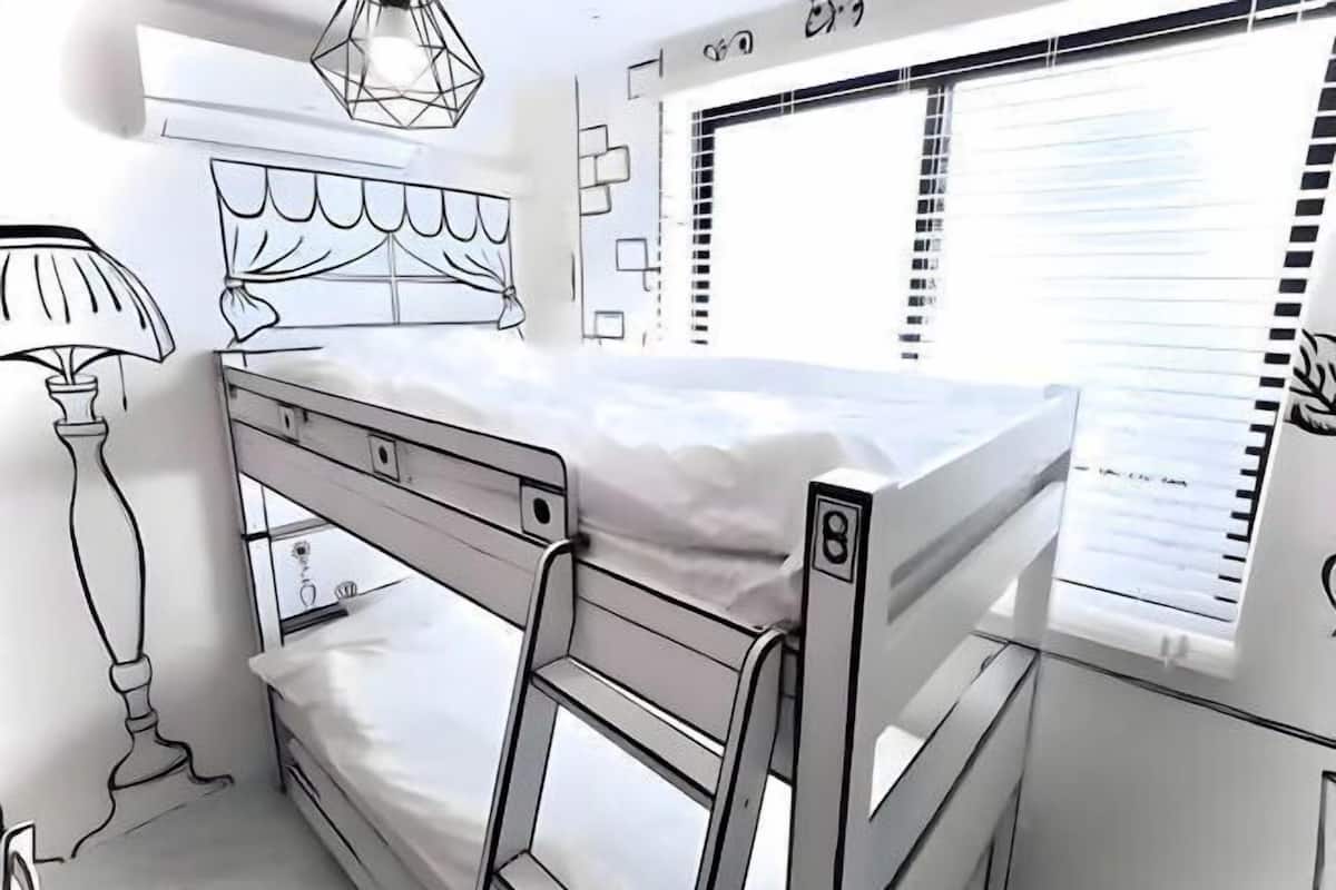 1 Schlafzimmer, schallisolierte Zimmer, Bügeleisen/Bügelbrett