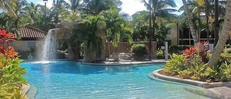 A heated pool