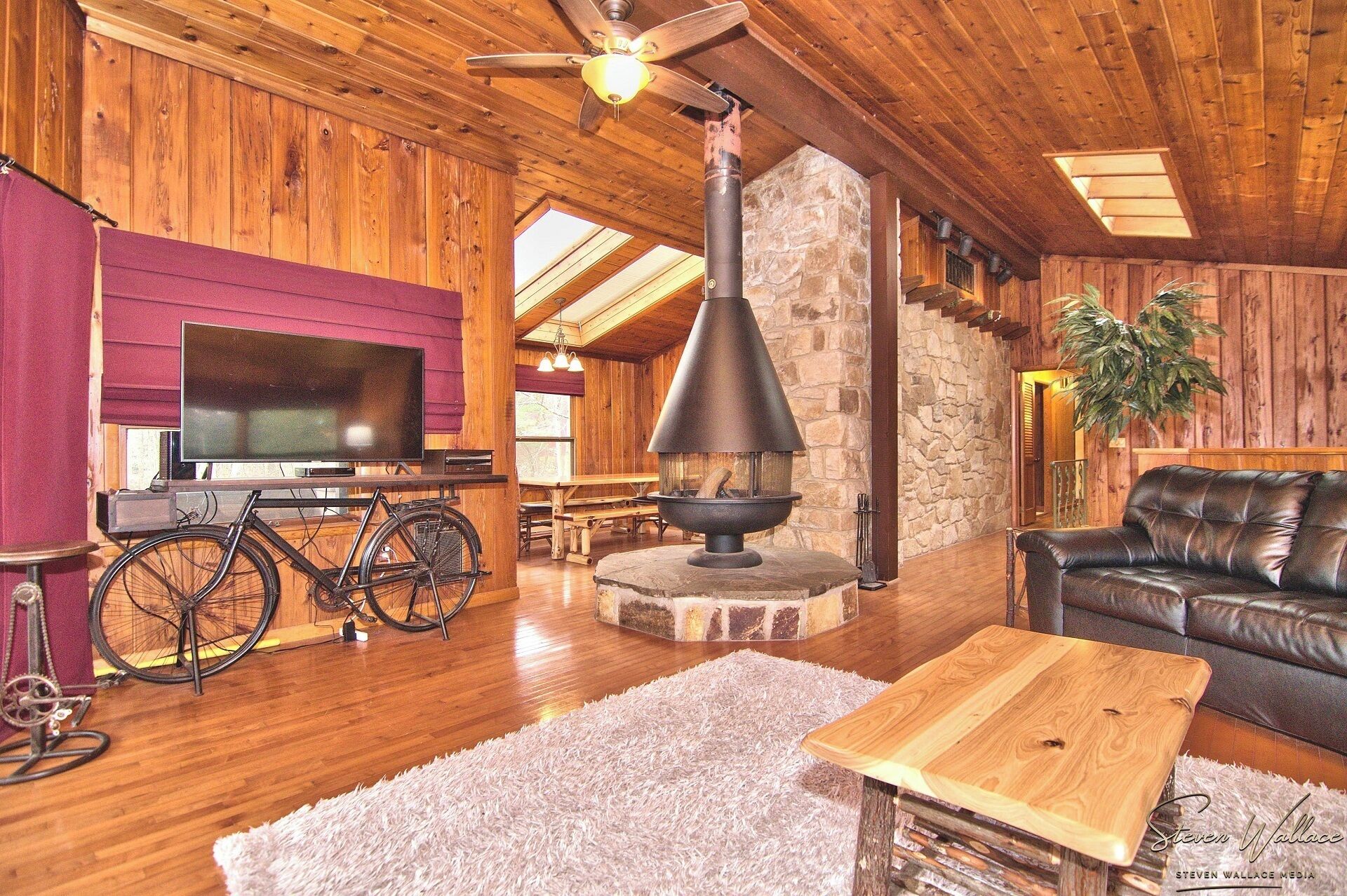 9 acres w stream lawns firepit gameroom bar gazebo by stream 2mi to ski mtn