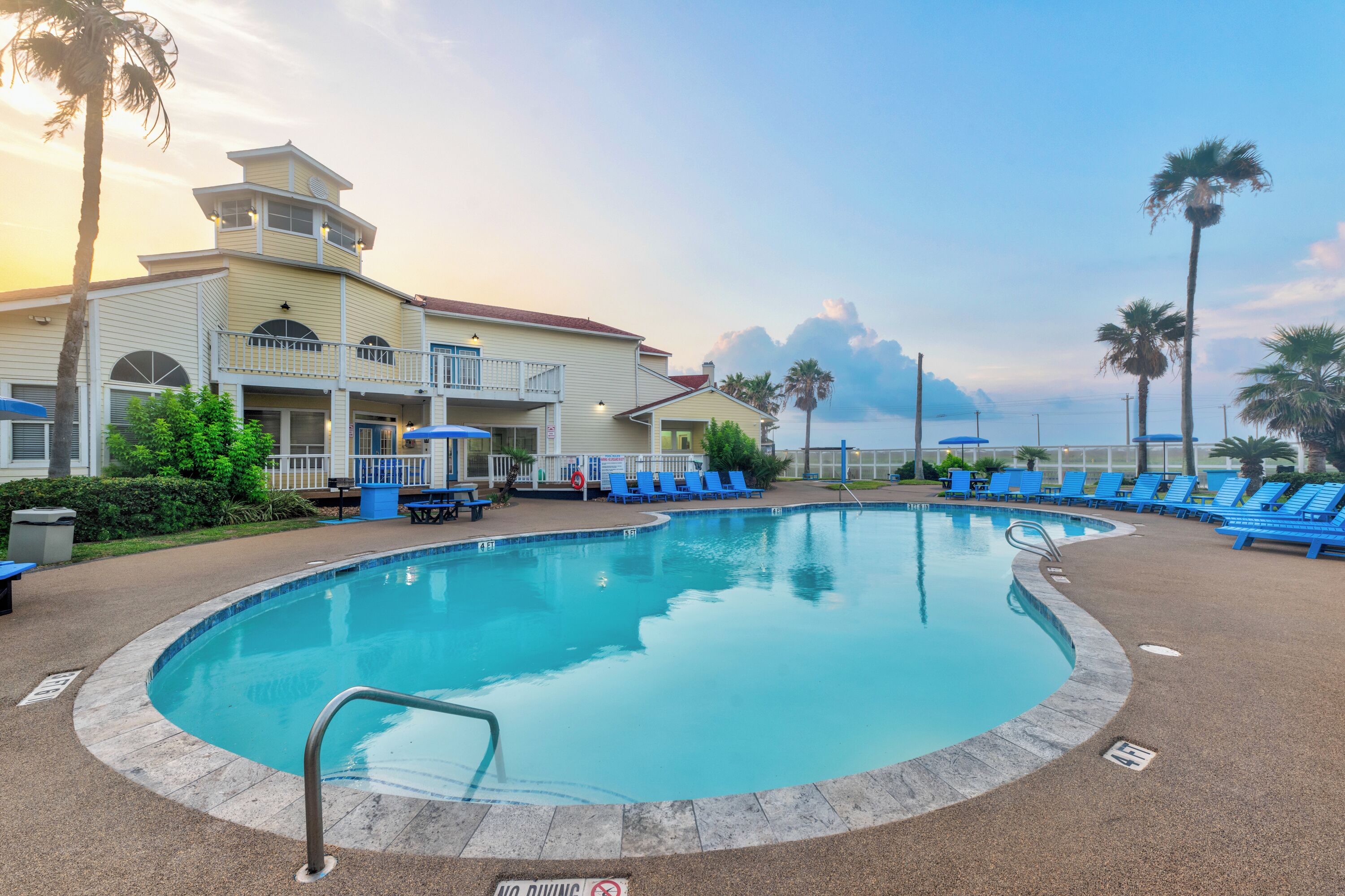 Una piscina riscaldata