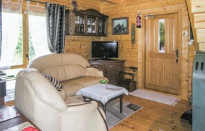 TV, fireplace, table football