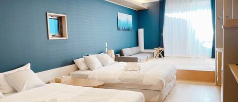 家庭客房, 非吸煙房 (201) | 書桌、熨斗/熨衣板、免費無線上網、床單