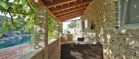 House (Two Bedroom Stone House with Terrace) | Terrace/patio