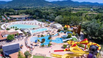 Piscine extérieure, piscine chauffée