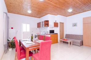 Studio (Studio Apartment with Balcony and Cit) | Living room | TV - Apartments Grga (Dubrovnik)