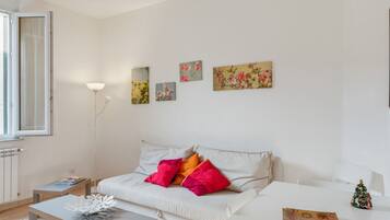 Apartment, 2 Bedrooms | Living area | 21-inch flat-screen TV with digital channels, TV