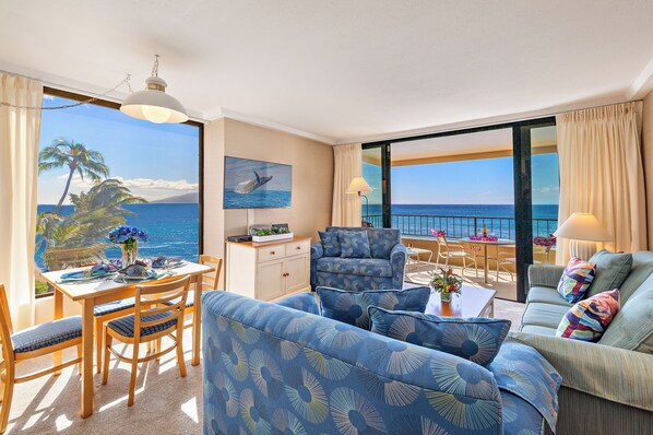 TV, DVD player, foosball, table tennis