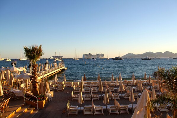 Outdoor banquet area