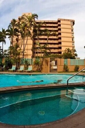A heated pool