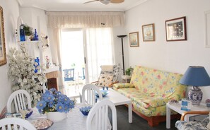 TV, peis, DVD-spiller og bøker