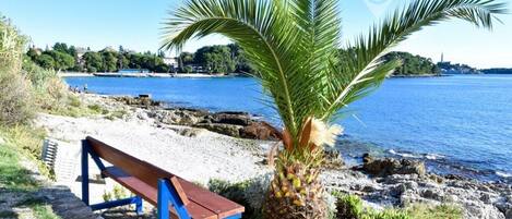 Beach nearby, sun-loungers