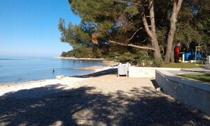 Beach nearby, sun-loungers - STUDIO "GREEN GARDEN" in own SOUTH GARDEN- balcony, 5 minutes walk from the beach, Rovinj (Rovinj)