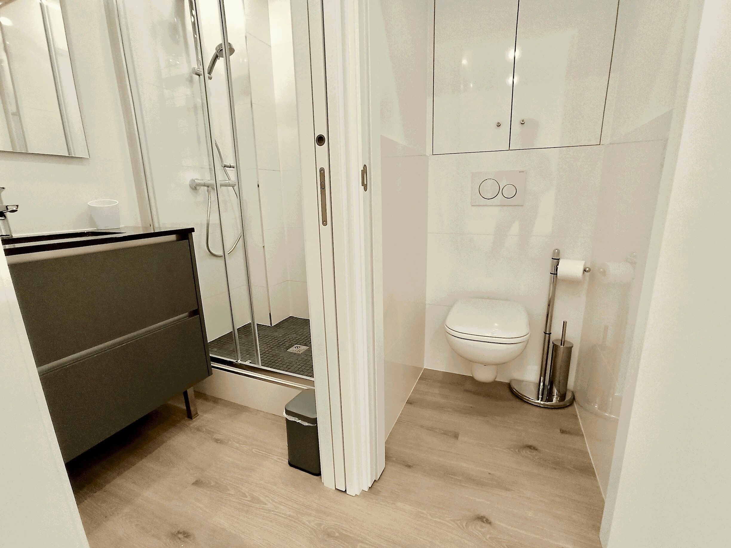 Free toiletries, hair dryer, towels