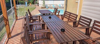 Holiday home with pool and internet