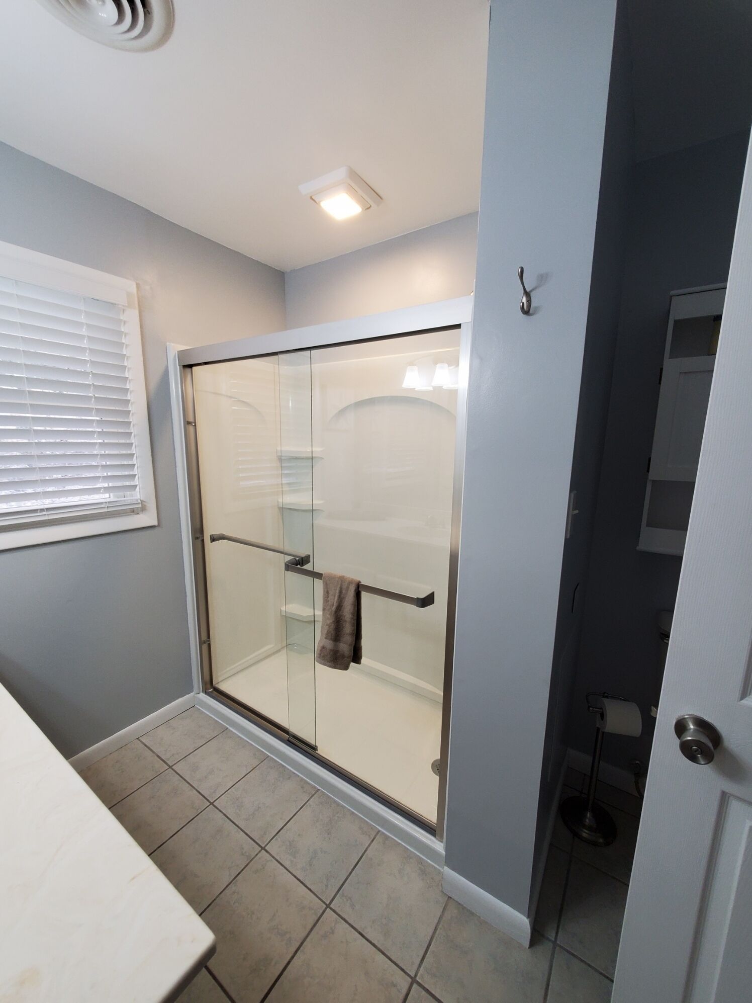 New stand up shower