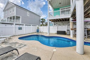 A heated pool - Heaven Can Wait - Oceanfront w/ Heated Pool and Sooo Much More! (Garden City Beach)