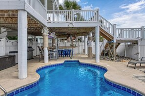 A heated pool - Heaven Can Wait - Oceanfront w/ Heated Pool and Sooo Much More! (Garden City Beach)