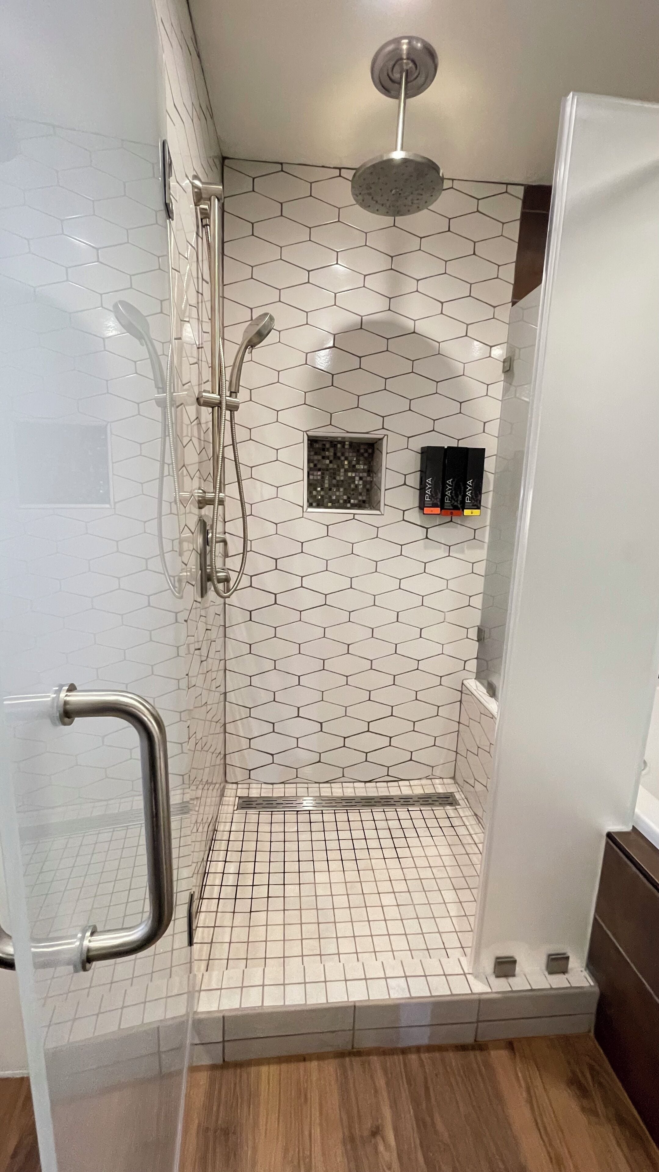 junior jacuzzi suite | bathroom | hair dryer, towels