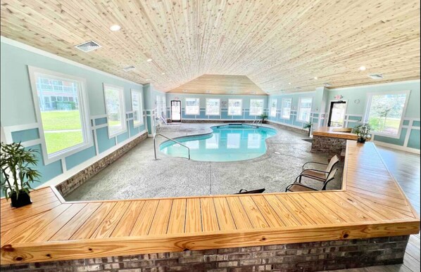 Indoor pool, outdoor pool
