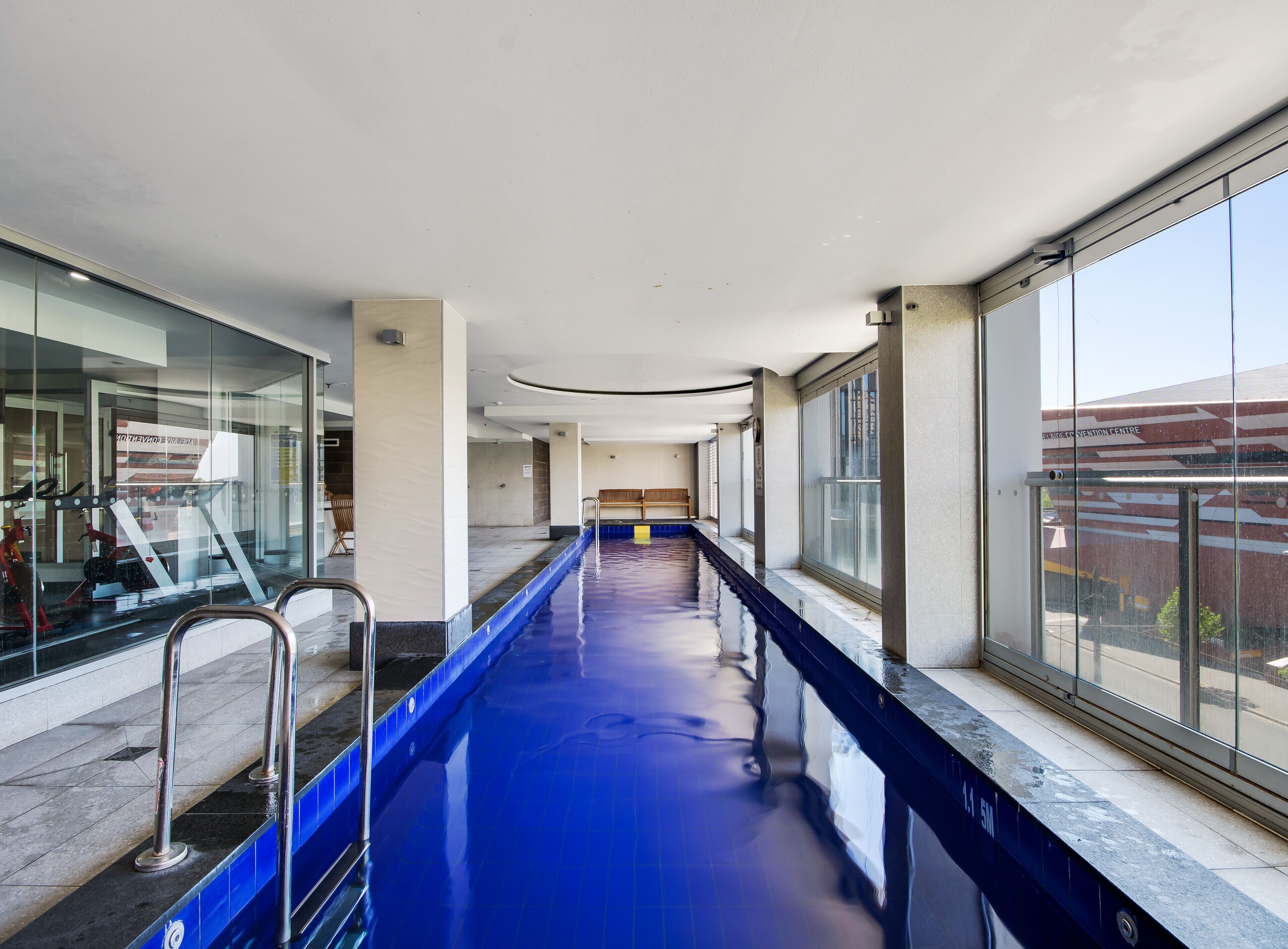 Indoor pool, a heated pool