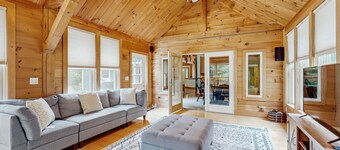 Classic Wooded Retreat W/ Gorgeous Interior & Great Location Near Skiing & Lake