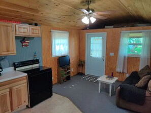 Smart TV, DVD player, books, video library - Tiny House on the Farm: Watch Farm Animals, Near Buffalo River (Western Grove)