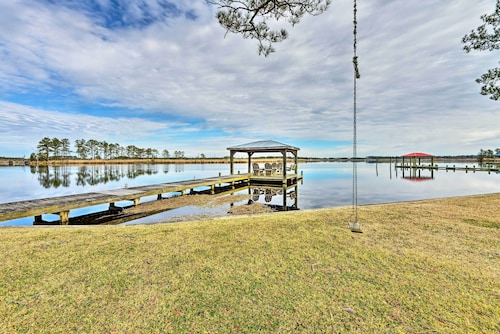 Waterside Belhaven House & Cottage w/ Porch & Dock